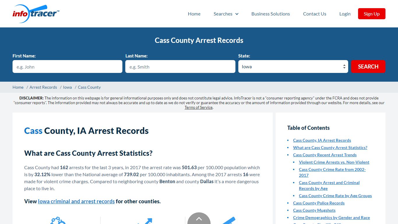 Cass County, IA Arrests, Mugshots & Jail Inmate Records - InfoTracer